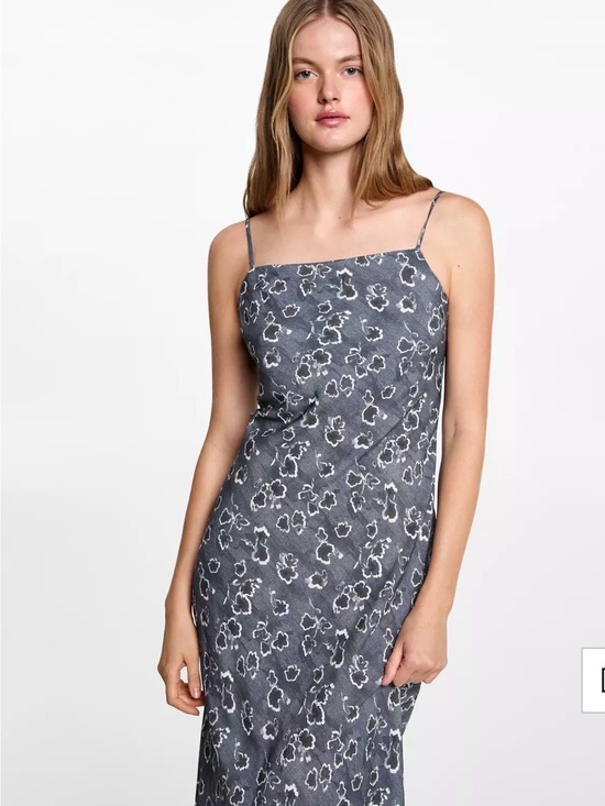 Mango Dresses & Skirts - Mango Gray Floral Maxi Dress